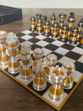 Luxury Gold & Pearl 3D Printed Chess Set (Pocket Size)