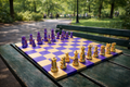 ♟️ Omega Psi Phi–Inspired Purple & Gold Chess Set